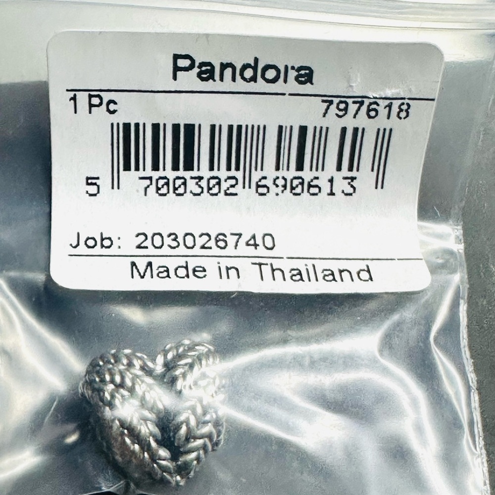 NWT Pandora Icon of Nature Wheat Heart S925 ALE Sterling Silver (797618) - Picture 3 of 4